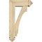 Ekena Millwork Imperial Arts and Crafts Rough Sawn Bracket w/ Offset Brace, Douglas Fir, 6"W x 16"D x 28"H BKT0604X16X28IMP03RDF - alternate 3